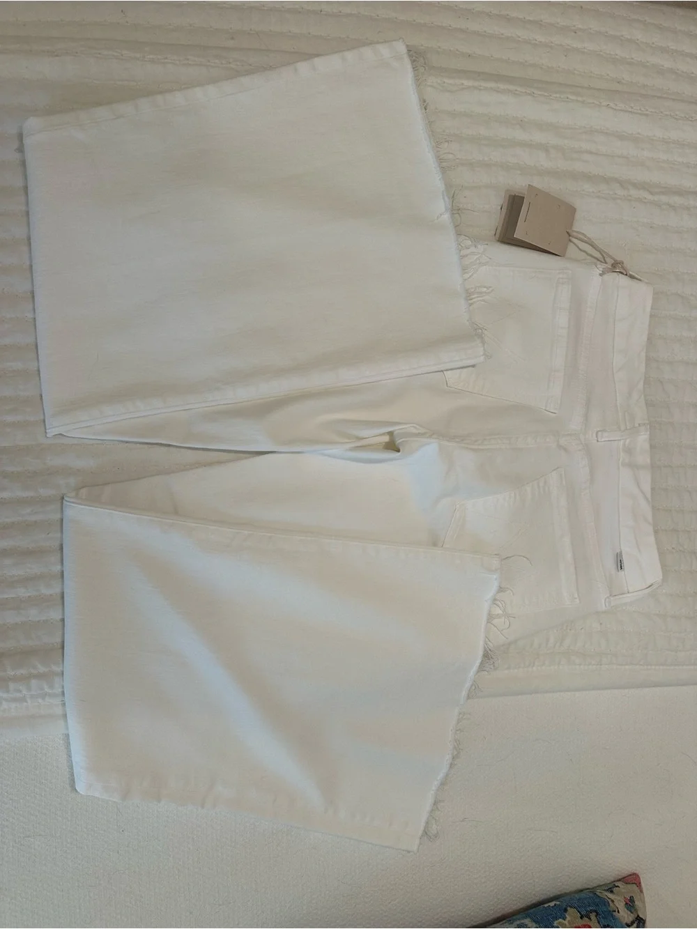 MOTHER The Roller Fray Wide-Leg Jeans in Fairest of them all wash